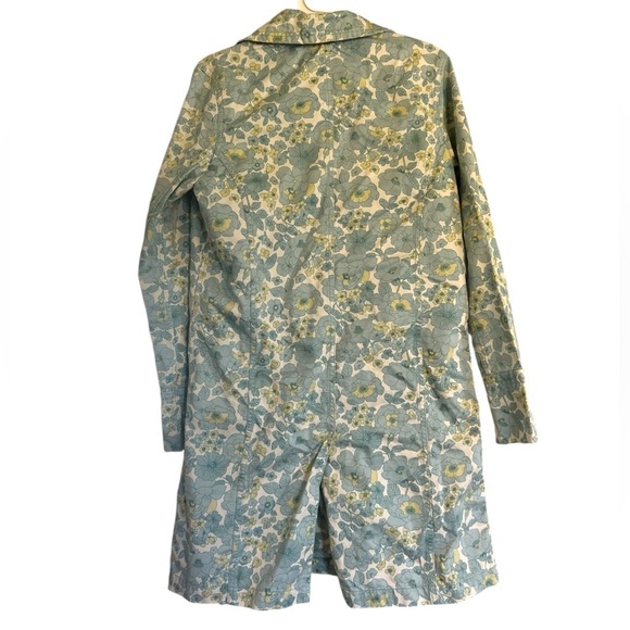 Eddie Bauer Floral Trench Coat Duster Coat XS - Picture 2 of 8